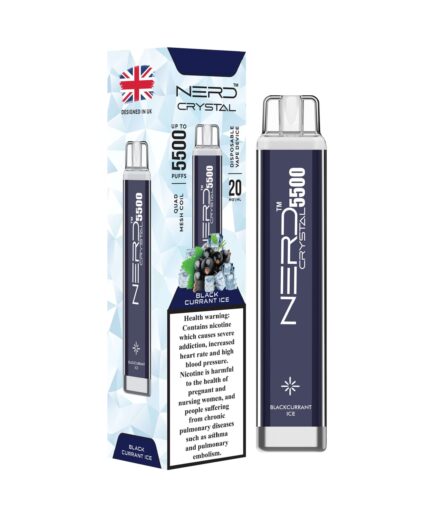 NERD Crystal Blackcurrant Ice 55000pfs 20mg