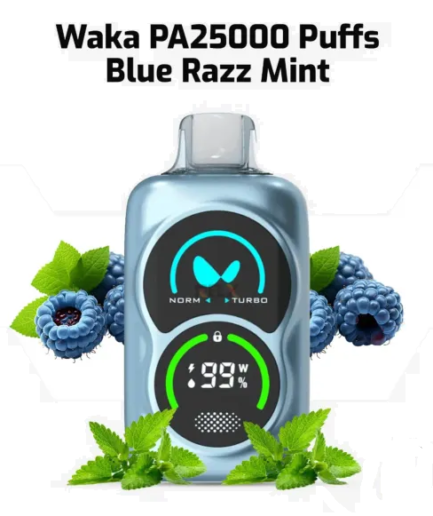 Waka Blue Razz Mint 25000pfs 50mg