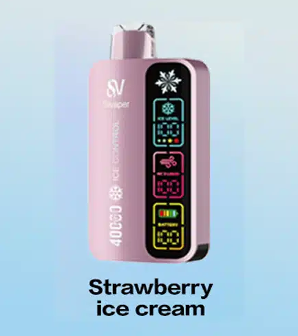 Silvaper Strawberry Ice Cream 40000puffs 20mg