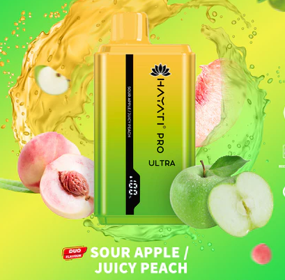 Hayati Pro Ultra Sour Apple / Juicy Peach 15000pfs 2%