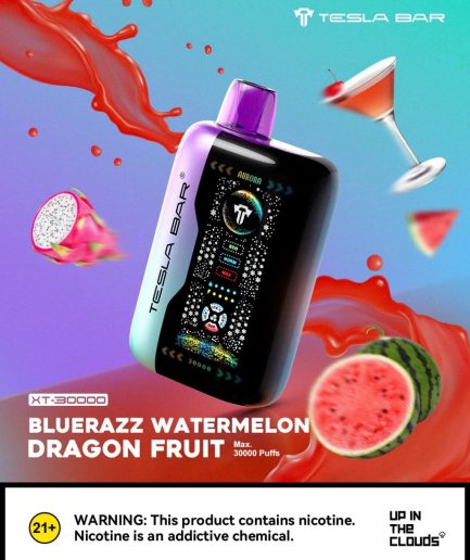 Tesla Bar BlueRazz Watermelon Dragoon Fruit 30000puffs 20mg