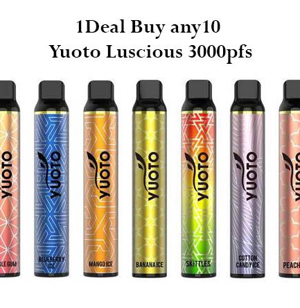1Deal Buy any10 Yuoto Luscious 3000pfs in 250Aed